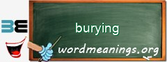 WordMeaning blackboard for burying